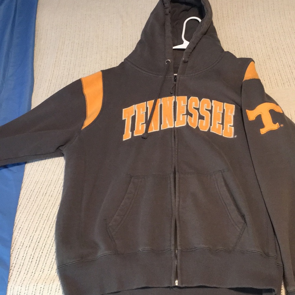Tennessee orange and smoky gray zipper hoodie